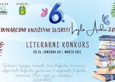 MEĐUNARODNI LITERARNI KONKURS “LEJLA AVDIĆ”